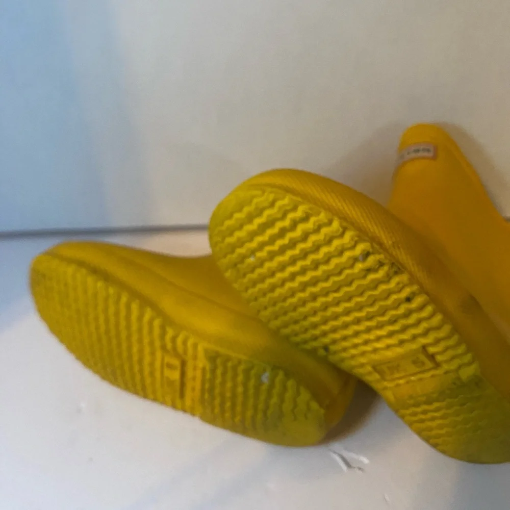 Hunter Kids Yellow Rain Boots